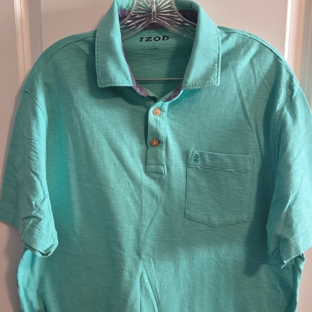 IZOD Men's Turquoise Polo Shirt